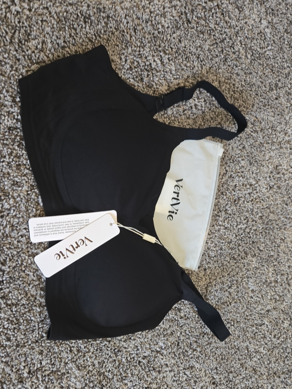 Vertvie Black Seamless Everyday Bra